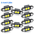 2/4/6/10PCS Super Bright Festoon LED 31/36/39/42MM 5050 3Chips Aluminum Body Fast Cooling for Car Reading Liscense Plate Light
