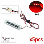 DIY 0.8mm Pin 1x1 1x2 1x4 Length 50cm SMD LED 2835  Remote Control Building Block Flash Lamp City Street Light Bricks