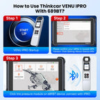 THINKCAR VENU IPRO Tire Pressure Inspection Tool 315MHz/433MHz TPMS Tire Repair Tool Sensor Activation Diagnostic Tool For 689BT