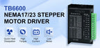 TB6600 Plastic And Aluminum Stepper Driver CNC Controller Nema17 Nema23 Single Axis Two Phase Hybrid Stepper Motor For Cnc Parts