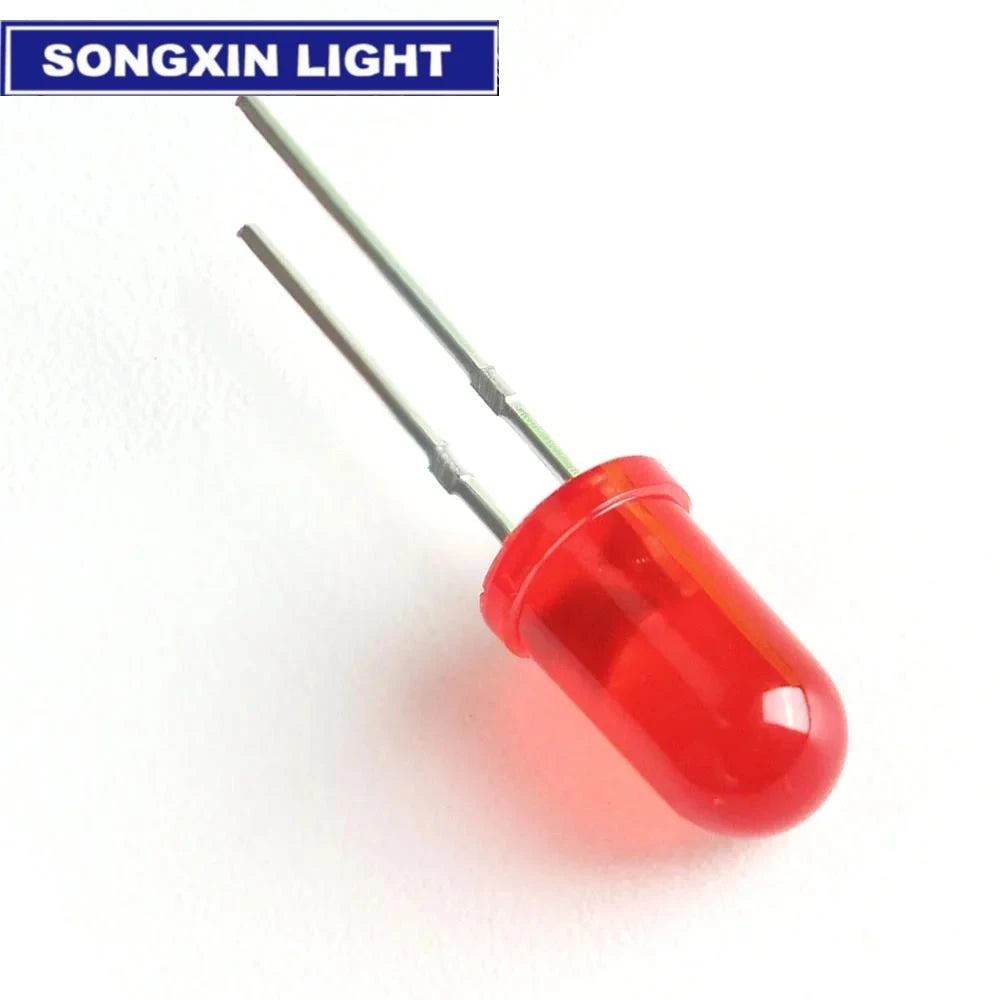 SAMIROB 50PCS LED Diode 5MM Blue Green Orange Red White Yellow F5 Led Light Emitting Consumer Electronics