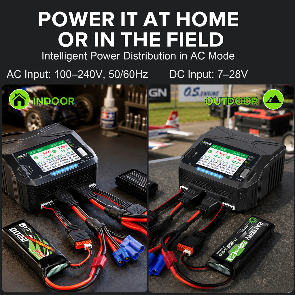 HTRC 400W/240W RC Charger  Dual Channel AC DC Charger Discharger for LiPo LiHV LiFe Lilon NiCd NiMh Pb Battery Balance Charger