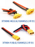 XT90 Male/Female Connection Cable, XT90NE-M Fixed Plug Aviation Model Cable, Electric Lithium Battery Model Accessories