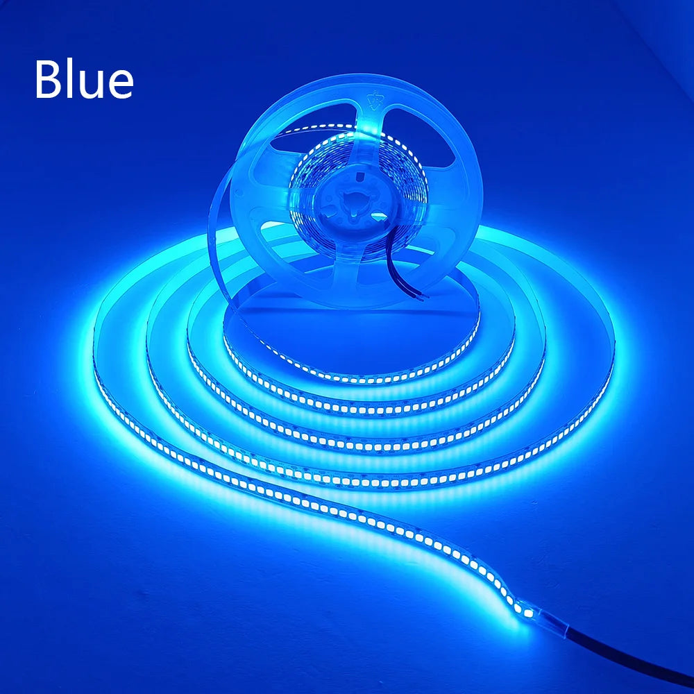 240LEDs/m LED Strip 2835 DC12V 24V Home Light Strip 5M 1200LEDs High Light Red Green Blue Flexible And Cuttable Soft Lamp Bar