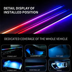 Symphony Car Ambient Lights Kit 18 in 1 LED Interior RGB APP Control Acrylic Guide Strip Light Auto Atmosphere Lamp
