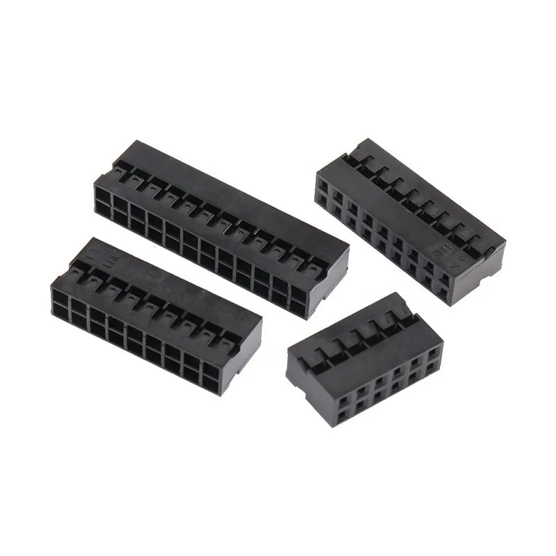 20/50pcs 2.0mm Pitch Double Row Dupont Connector Housing, 2x2P-2x8P Plastic Shell Wire to Board Header
