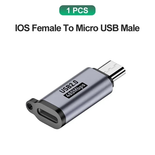 USB C Adapter Type C To Micro To Mini USB Female Converters for IPhone 14 13 Xiaomi Samsung for Lightning Male Charger Adapter