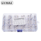 150PCS 15Values 6*30 Glass Tube Fuses Car Glass Tube Fuses Assorted Kit 6X30 with Box fusiveis 0.1A-30A Household Fuses