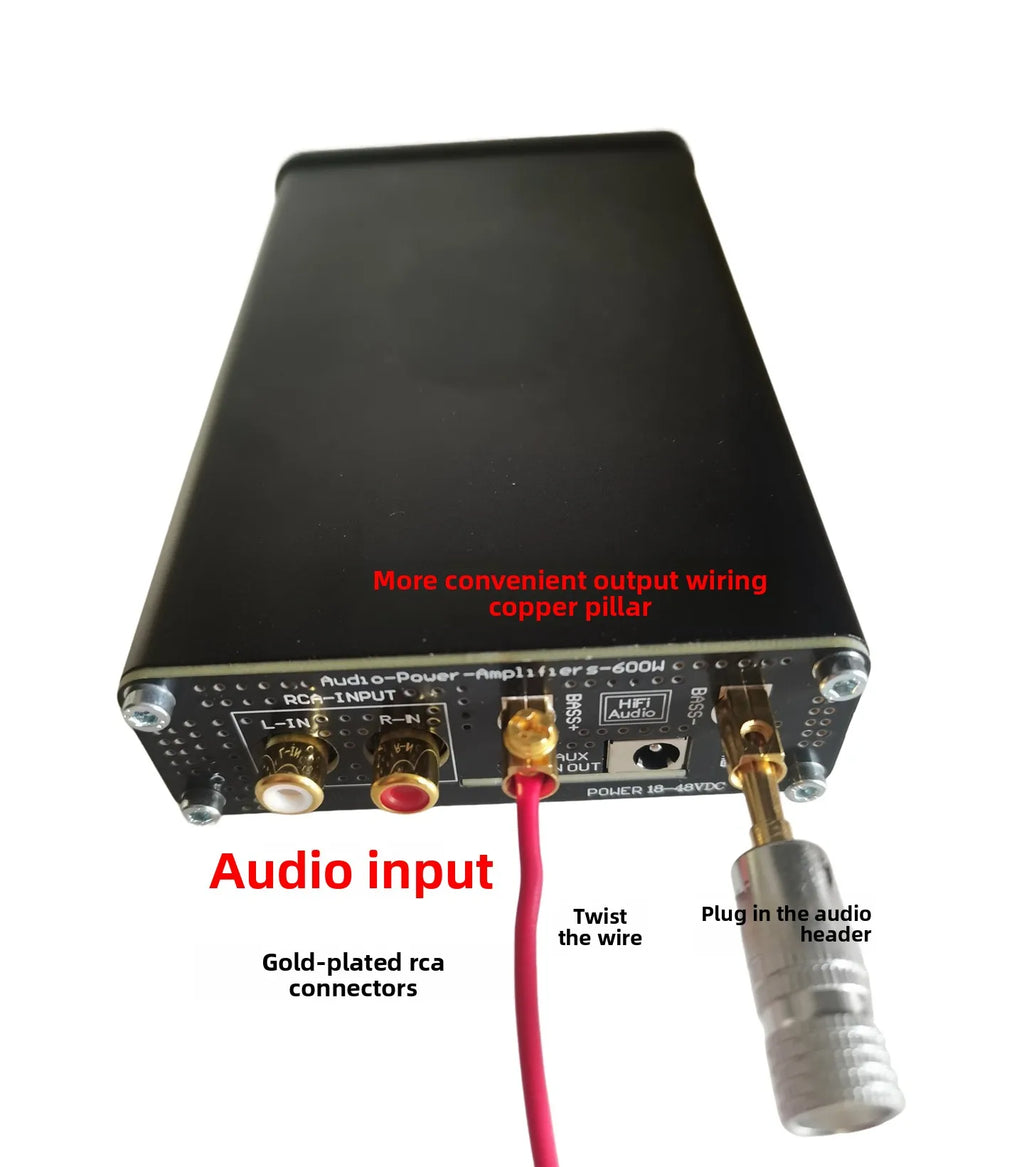 Tpa3255 600w high-power professional-grade subwoofer digital amplifier board - ready-to-use, adjustable low-frequency response