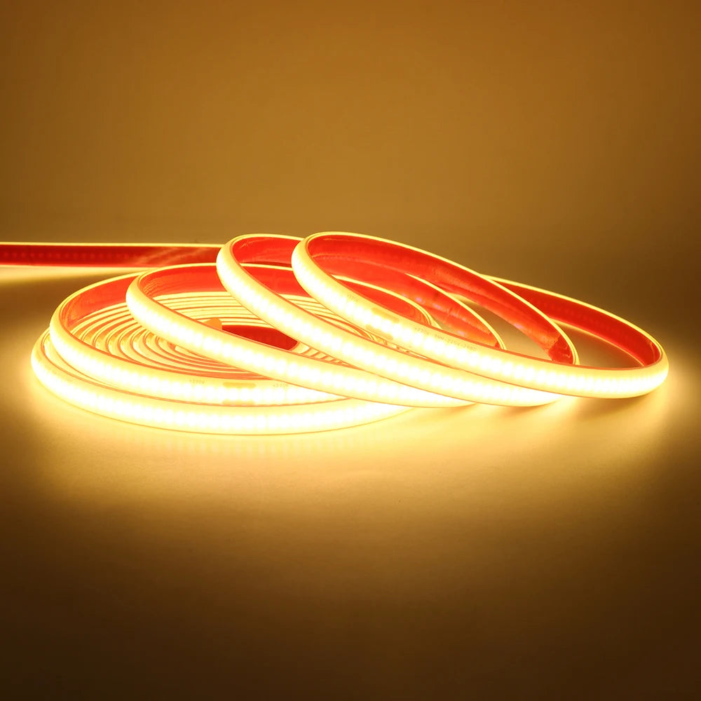 Dimmable COB LED Neon Light Strip Remote Power Kit Wifi Bluetooth Wall Touch 220V 23key Controller 288LEDs/m IP65 Flexible Lamp