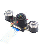 Raspberry Pi Night Vision Camera with 2 Infrared Light 5MP OV5647 Webcam 75 175 IR-CUT Camera for Raspberry Pi 4B 3B+ 3B Zero