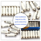 5Pcs 10*38 Fast blow Ceramic Fuse 10x38mm Fuse 500V 0.5A 1A 2A 4A 5A 6A 8A 10A 16A 20A 32A RO15 RT18 RT14