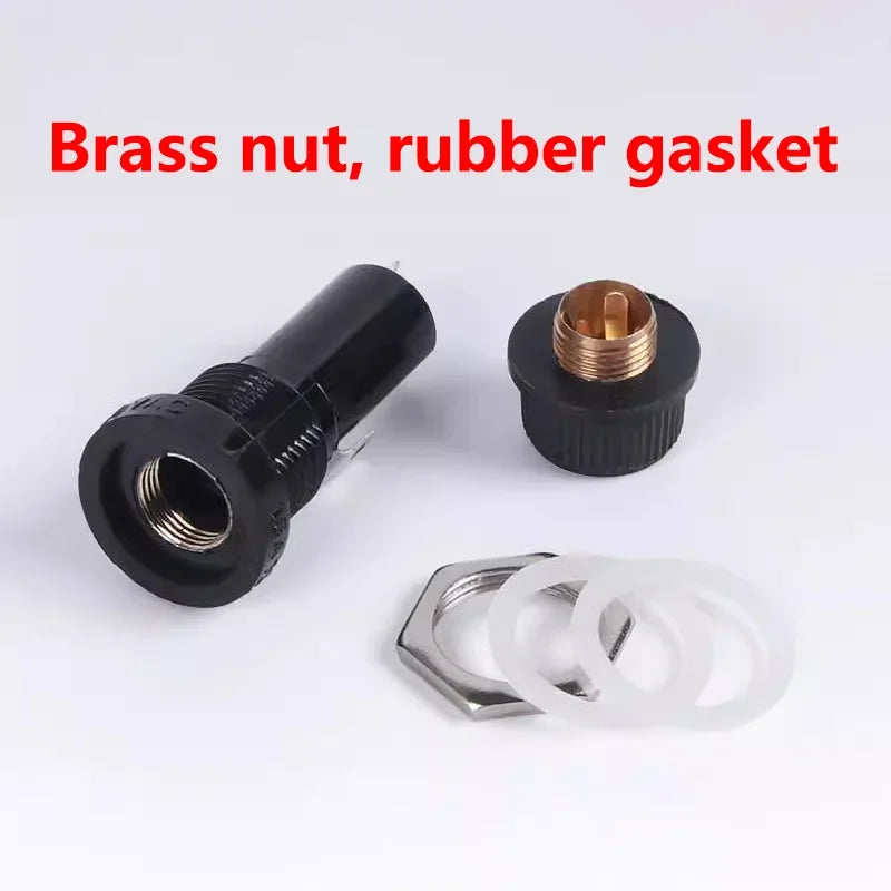 5/20/100PCS 5*20mm 6*30mm Glass Fuse Holders Insurance Tube Socket Fuse Holder For Insurance Panel Mount Fuse Holder 5x20 6x30