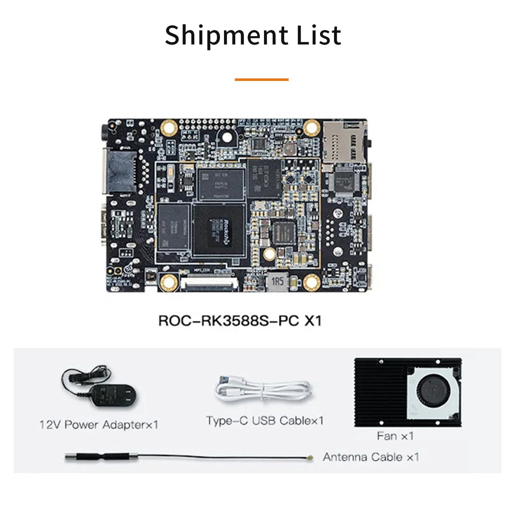 Firefly ROC-RK3588S-PC ARM Single Board Computer 8-Core 64-Bit CPU Rockchip SoC RK3588S