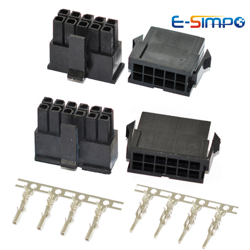 10Sets Molex 3.0mm Dual Row 2*1/2/3/4/5/6/7/8P Male Female Aerial Mating Connector (43025 Plug+43020 Female Housing+Terminal)