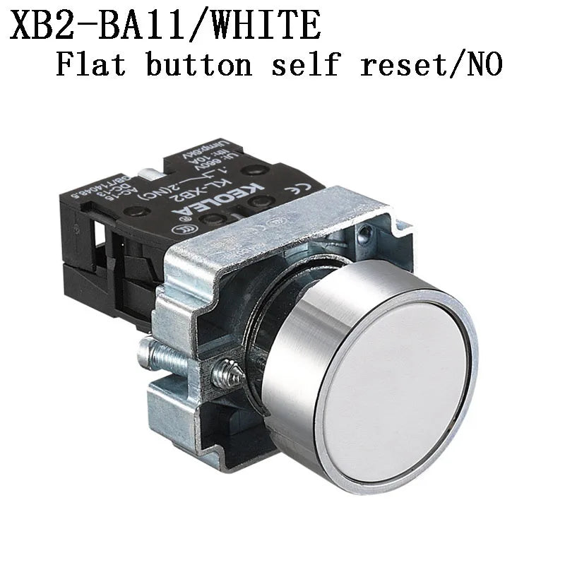 1Pcs Button Switch Self Reset Small Mushroom Head Emergency Stop 22mm Knob Key Start Inching Power on XB2-BG21 XB2-BA31 XB2-BS54