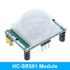 TZT 1/3pcs HC-SR501 Adjust IR Pyroelectric Infrared PIR Motion Sensor Detector Module for arduino for raspberry pi kits