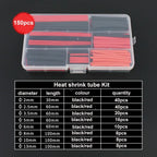 Heat Shrink Tubing Thermoresistant Tube Heat Shrink Wrapping Kit 2:1 Insulation Wire Cable Kit ,For Electrical Wiring and Repair