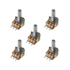 WH148 20MM 6Pin Potentiometer with Nuts and Washers Kit 1K 2K 5K 10K 20K 50K 100K 250K 1M Variable Rotary Carbon Film Resistor