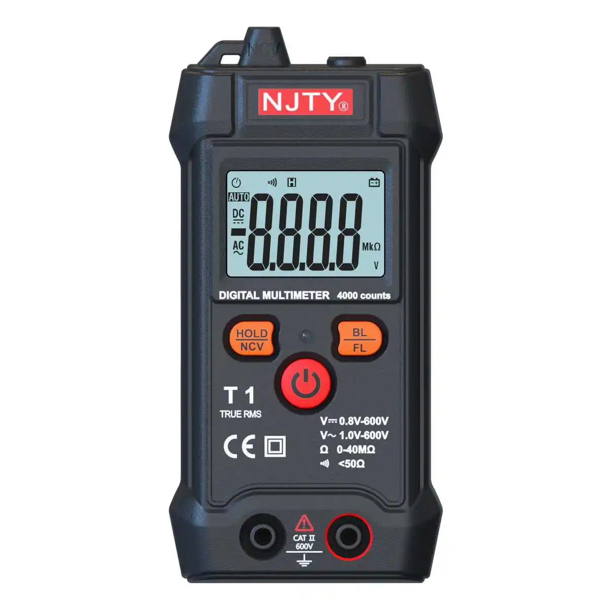 Smart Mini Digital Multimeter Tester RMS 4000 Counts Voltmeter Automatic Range Test Voltage Continuity Resistance NCV Household