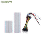 MB-102 Prototype Breadboard 400 830 Points Solderless PCB Bread Board Jumper Wires Cable Board DIY Dupont Wire for Arduino Kit