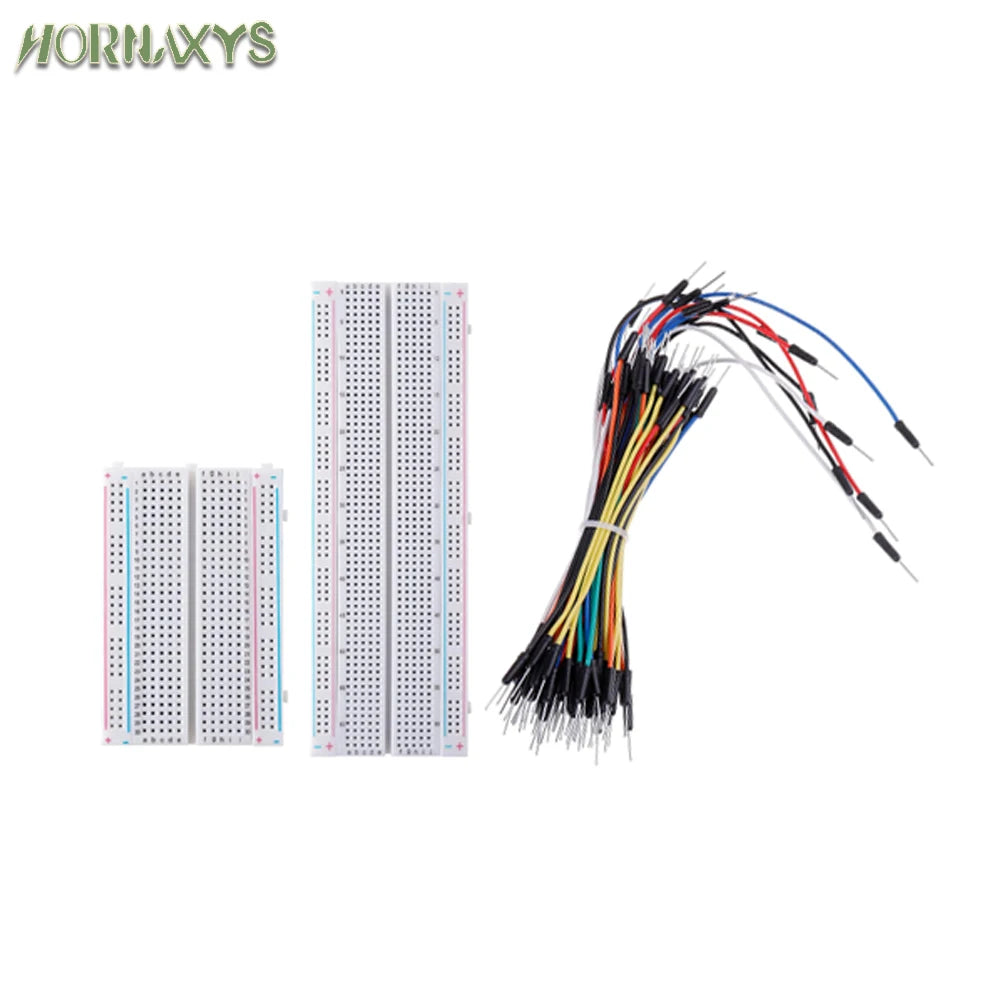 MB-102 Prototype Breadboard 400 830 Points Solderless PCB Bread Board Jumper Wires Cable Board DIY Dupont Wire for Arduino Kit