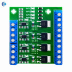 MOS FET 4 Channel Pulse Trigger Switch Controller Board PWM Optocoupler Opto-isolator Driver Board for Motor LED Light