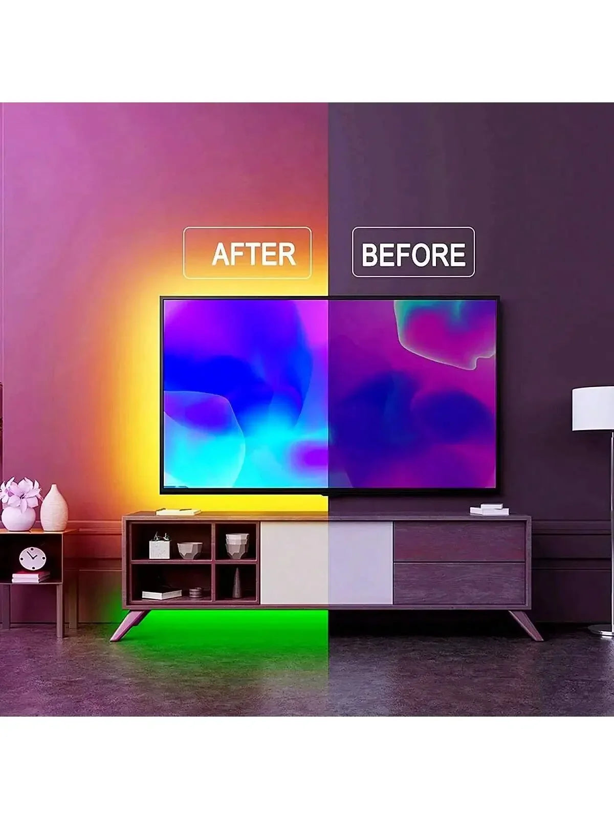 RGB LED Strip Lights TV Backlight APP Music Sync USB 5V Led Light Luces Led Diode Flexible Ribbon Tape For Room Party Decoration