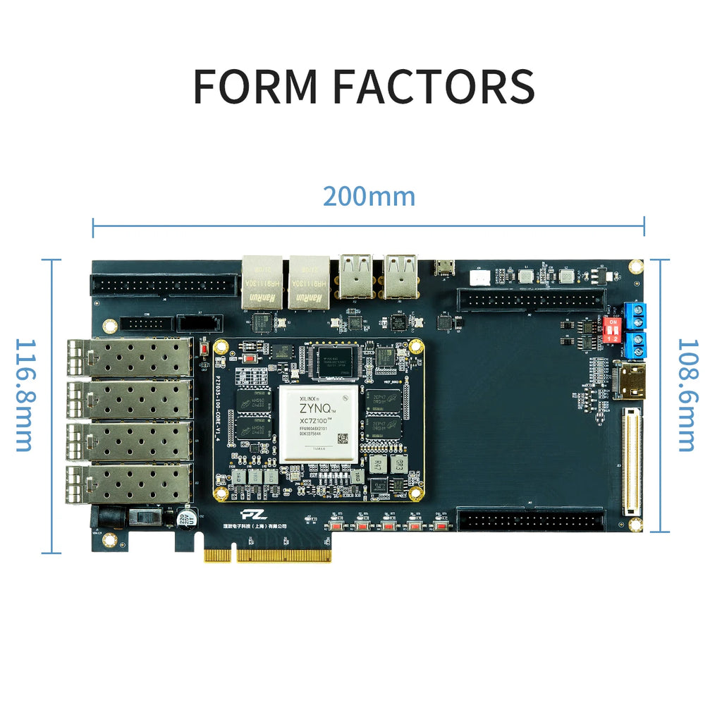 PUZHI  7035 7045 7100 Card:  Xilinx SoC ZYNQ 7000 7035 7045 7100 FPGA Development Board PCIe SFP USB ZC706