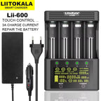NEW LiitoKala Lii-600 Battery Charger For Li-ion 3.7V NiMH 1.2V battery Suitable 18650 26650 21700 26700 16340 14500 AA AAA