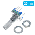 TZT 1/5/10PCS Plum handle 15mm 20mm rotary encoder coding switch / EC11 / digital potentiometer with switch 5 Pin