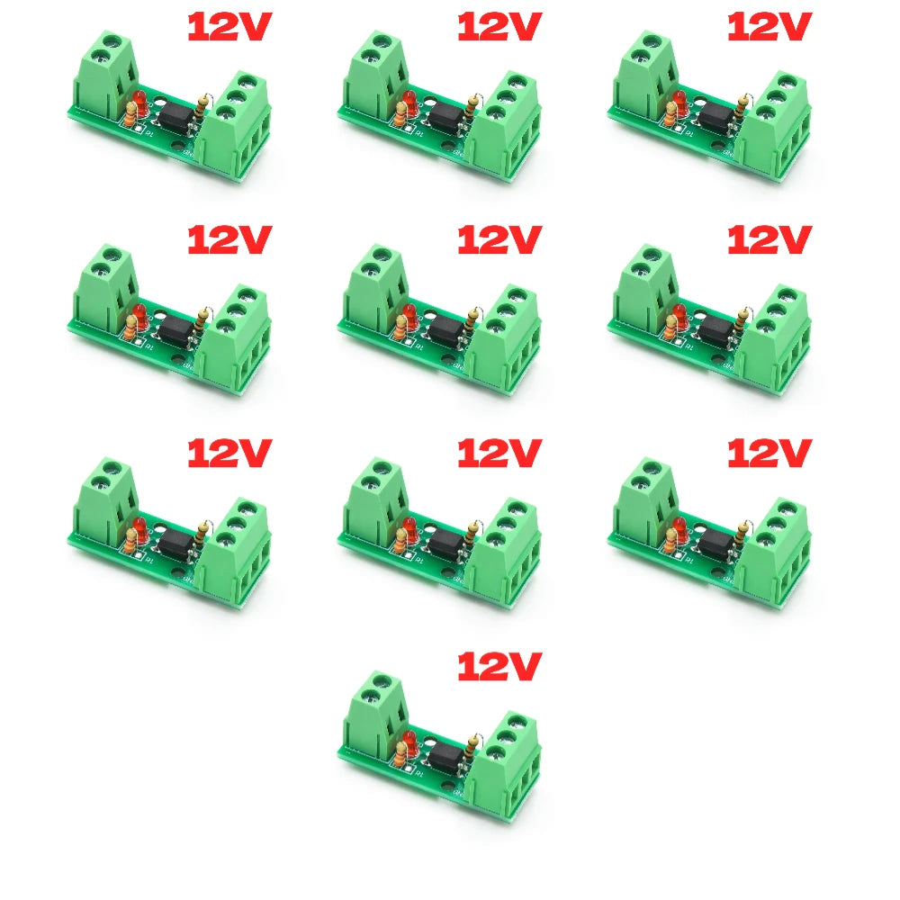 1 Channel Way Optocoupler Isolation Module PC817 3V-5V 12V 24V Photoelectric Isolator Rail Holder PLC Drive Motor Board