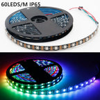 DC5V WS2812B Led Strip Light 30/60/74/96/144 LEDs/m Individually Addressable Smart 5050 RGB WS2812 Pixels Led Light IP30/65/67