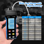 HoldPeak 189B Digital Manometer 11 Units Differential Pressure Gauge MAX/MIN/AVG Backlight for HVAC System