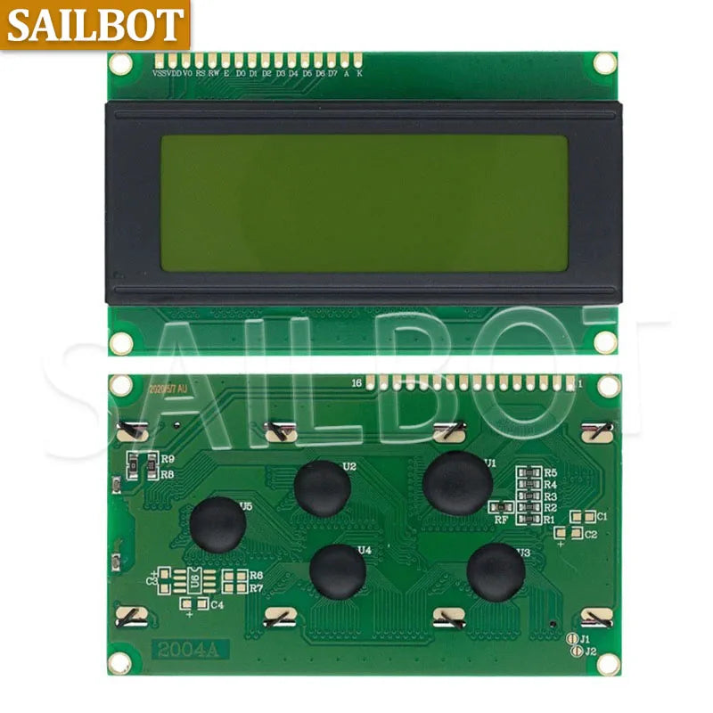 1PCS LCD2004+I2C LCD2004 20x4 2004A Blue Green Screen Character LCD IIC Serial Interface Adapter Module for Arduino