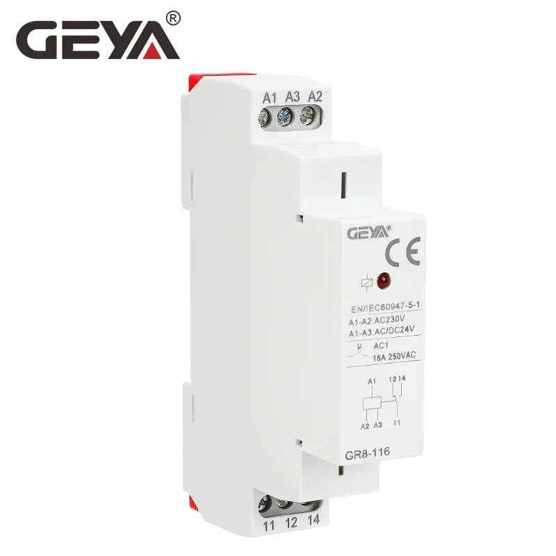GEYA GR8 Intermediate Relay AC230VDC24V or ACDC110V  Auxiliary Relay 8A 16A SPDT Electronic Relay Switch