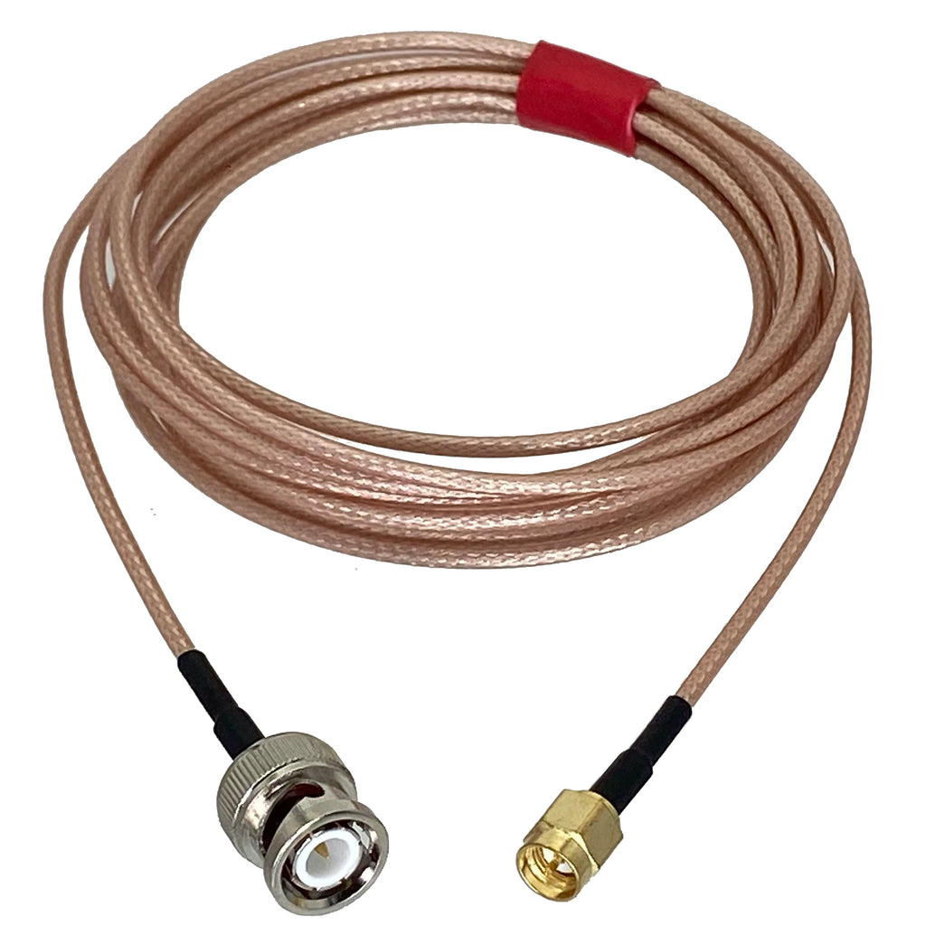 RG316 Cable BNC Male Plug to SMA Male Plug Crimp Connector Wire Terminal RF Jumper Pigtails Straight 6inch~10M