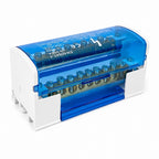 WKH-207/211/215/407/411/415 DIN Rail Distribution Block Multiple Input Output Screw Terminal Electrical Power Junction Box