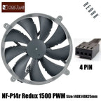 Noctua NF-P14S Redux-1200 Chassis Cooling Fan 14cm Low Noise SSO Bearing Value Choice For Enthusiasts Chassis Fan
