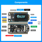 Heltec LoRa32 V4 Meshtastic GPS ESP32 WIFI+BLE SX1262 LoRa 0.96inch OLED Solar Powered Dev-Board Mesh Network for Arduino IoT