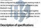 Bluetooth module 5.3 Audio transmitter module Stereo GFSK transceiver Earphone board Wireless speaker KCX_ BT_ EMITTER 5