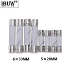 10PCS 3A 3.15A 0.1A 0.25A  4A-30A 1A 1.5A 6X30MM 5X20MM Fast Blow Ceramic Fuse 5*20mm 250V 2A 2.5A  Slow Break The Fuse Tube 