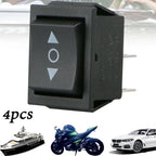 4pcs 6 PIN DPDT Double Pole Double Throw 12V Momentary Rocker Switch Heavy Duty Rocker Switch For Car Window Sunroof