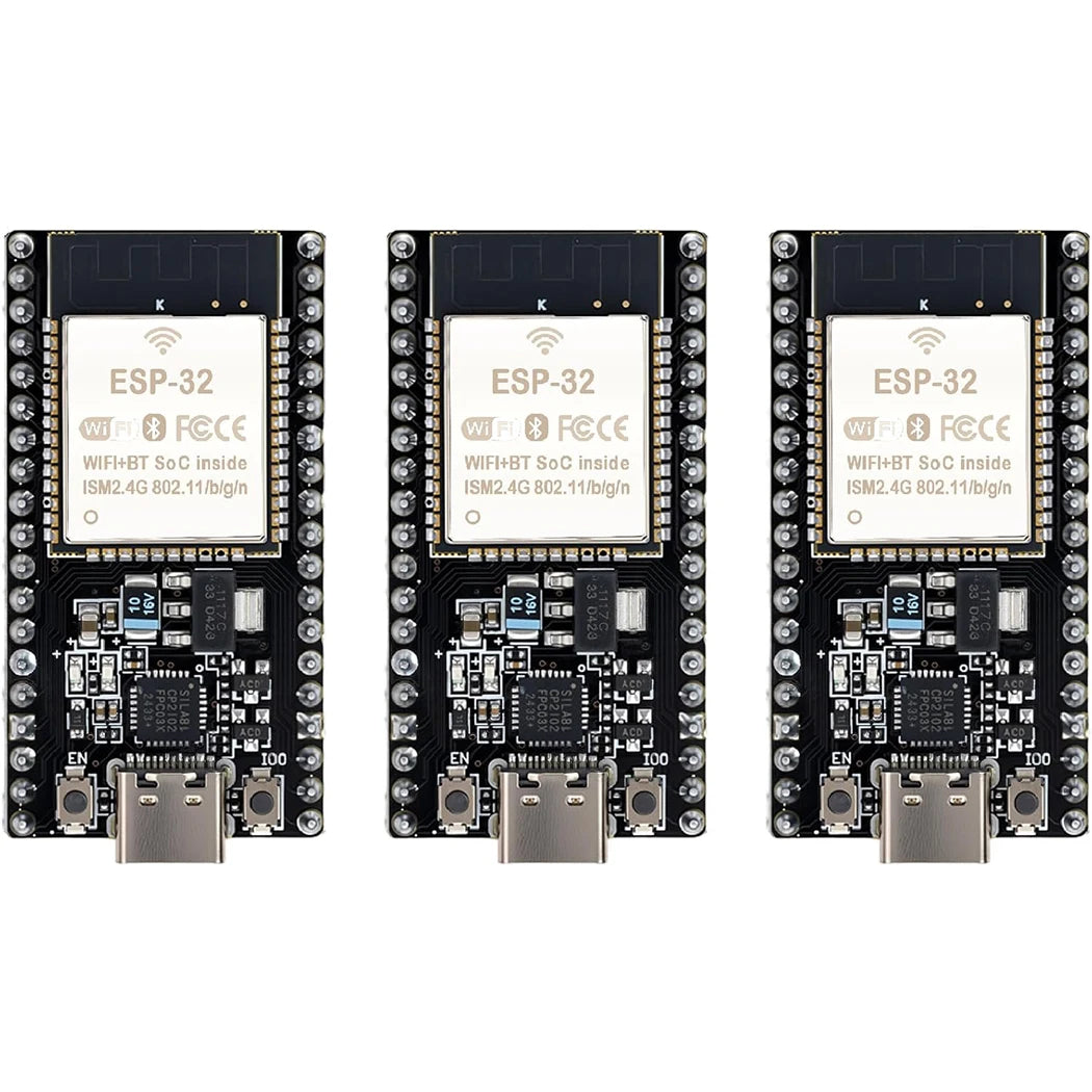 Type-C ESP32 ESP-WROOM-32 Development Board WiFi + Bluetooth CP2102 Dual Core 2.4Ghz Microcontroller Compatible with Arduino