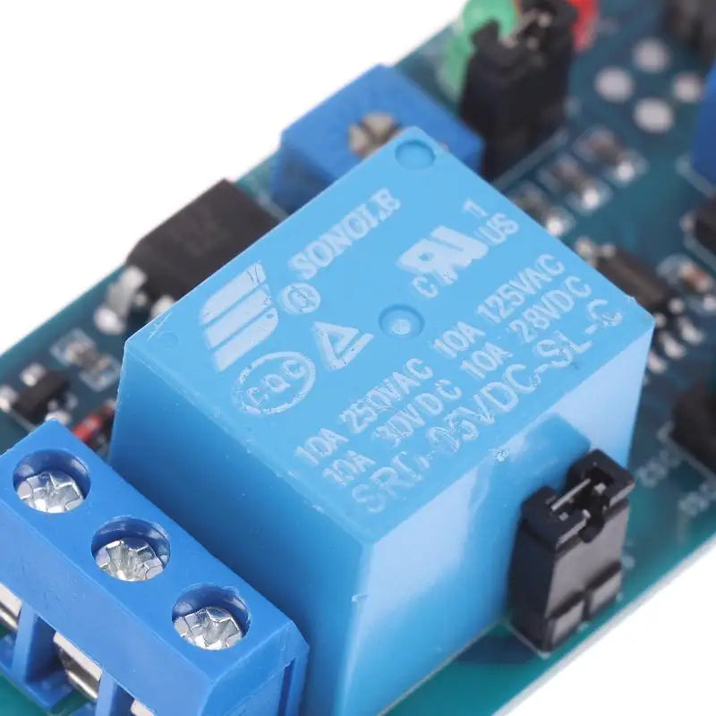 5V/12V Delay Timer Relay Module - Normally Open Trigger with Vibration Sensor for Alarm & Automation〔YY26〕