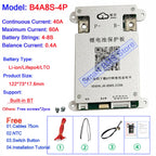 Smart Jikong JK BMS 4s 5s 6s 7s 8s 100a 200a Lifepo4 Li-ion Active Balance Lithium 24v With Bt Heat Function Equalizer On Sale