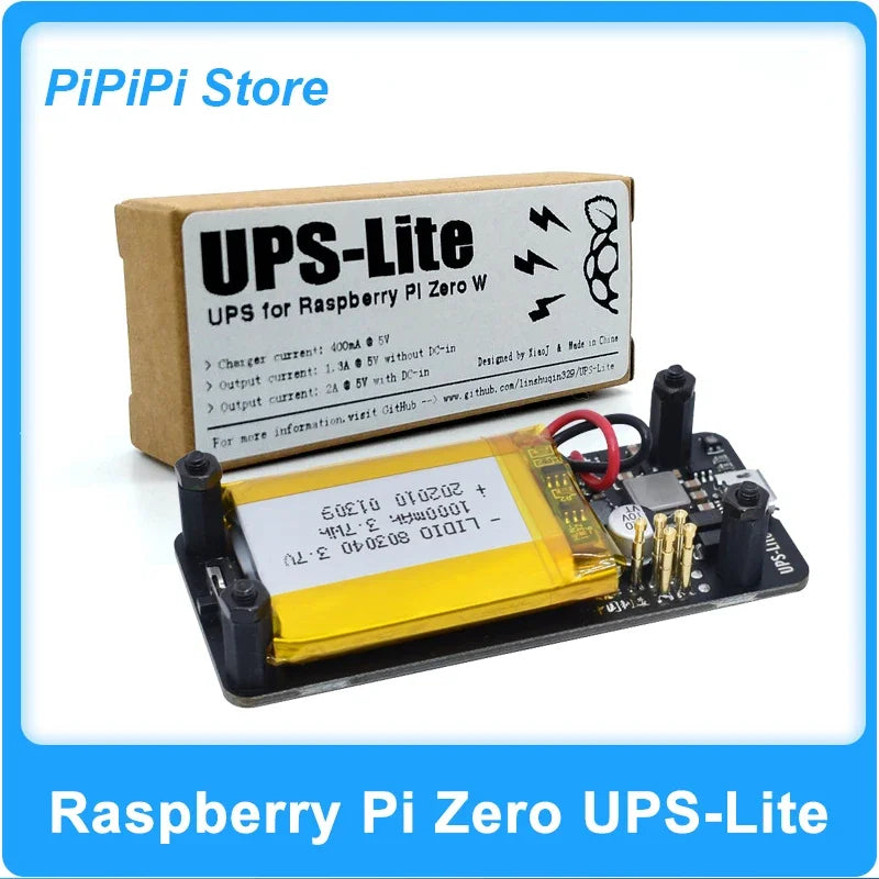 New Original UPS Lite V1.2 UPS Power HAT Board I2C MAX17040G Electricity Detection For Raspberry Pi Zero/Zero 2 W