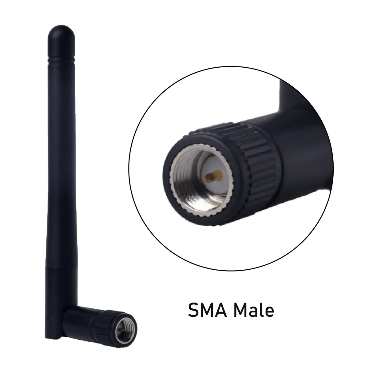 2pcs 2.4GHz WiFi 3dBi WiFi Antenna SMA Male Female Needlefree Replacement Antenna for Wireless Vedio Security Camera Recorder