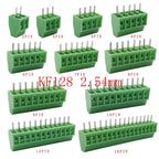 5/10Pcs Mini KF128 2.54mm PCB Screw Terminal Blocks Connector for Wires 2P/3P/4P/5P/6P/7P/8P/9P/10P/12P/16P Terminal KF128-2.54