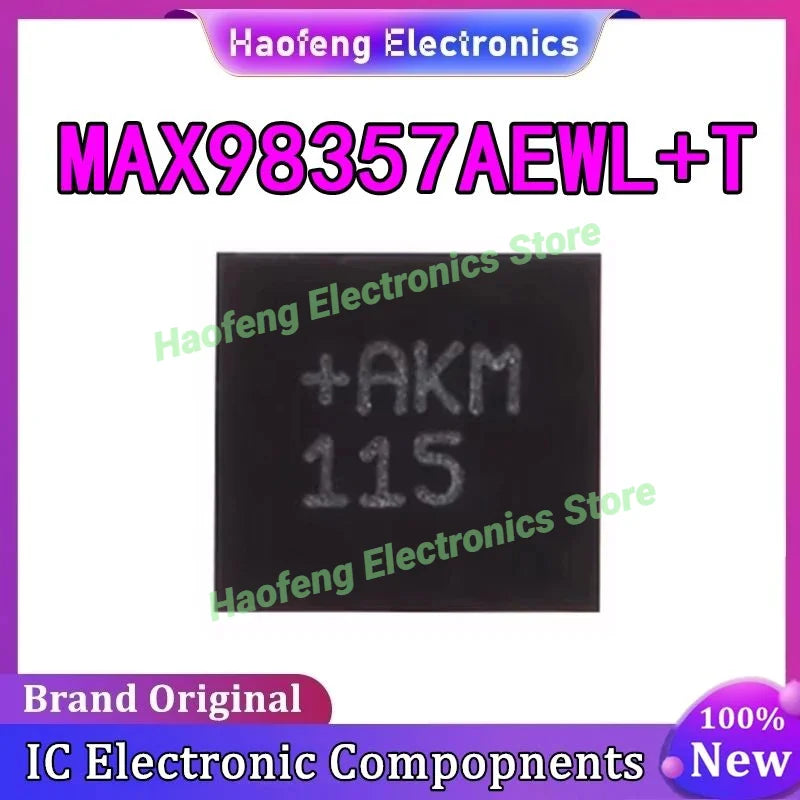 10PCS 100% New MAX98357AEWL+T MAX98357AEWL MAX98357A MAX98357 AKM BGA Chipset